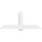 Ekena Millwork Eugene Architectural Grade PVC Gable Bracket, 60"W x 25"H x 2"D x 6"F, 10/12 Pitch GBP060X25X0206EUG00 - alternate 4